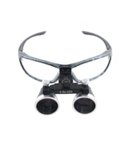 HiperLupa ST435 Doktor Gözlük Force Flex Füme Çerçeve 3-5X Metal Çerçeve Loupe
