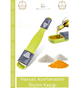 Özel Üretim Pratik Gıda Ölçüm Şeker Tuz Kahve Baharat Hassas Ayarlanabilir Ölçüm Kaşığı