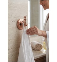 Bronz Retro Bornozluk Rose Bakır Banyo Havluluk Vintage Pirinç 5 Yıl Garant