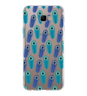 PrintiFy Samsung Galaxy J4 Core ile Uyumlu 1mm Slim Fit Nazar Boncuğu 4 Baskılı Şeffaf  Kılıf