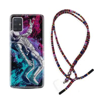 Samsung a71 A72 A73 A7 A9 2018 C7 C9 Kılıf Boyun Asklı Rasta Silikon Astronot Signs 1753