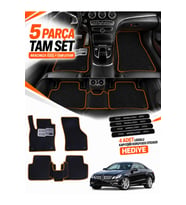 e-biz MERCEDES-BENZ E-COUPE-C207 (2009-2013) Uyumlu EVA Oto Paspas Metal Topukluklu Siyah-Taba