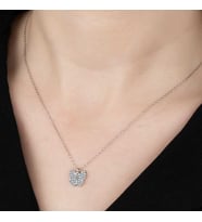 Ucarticaret S-warovski Taşlı Gümüş Kelebek Kolye
