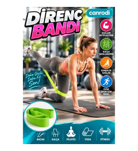 Esnek Direnç Bandı – Bacak, Kalça, Pilates, Yoga ve Fitness Egzersizleri İçin