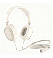 Zore LS-861 Tak Çalıştır Type-C Kulak Üstü Kulaklık (Krem)