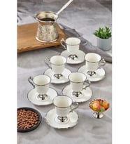 Cooker CKR3535 Porselen Kahve Fincan Takımı 6 Lı