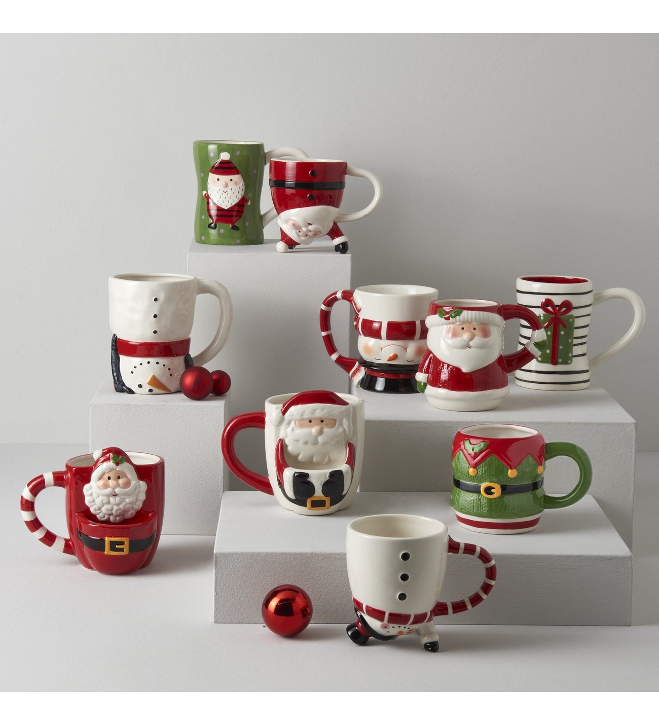 Linens Cute Santa Mug