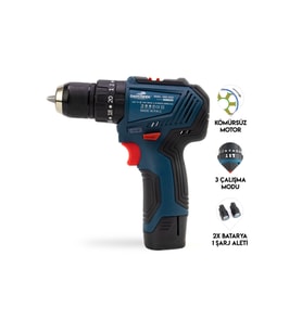 Pratik ve güçlü 12V akülü vidalama aracı, kolay kullanım sağlar