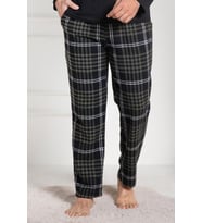 Mecit 3025 Erkek Yeşil Ekoseli Tek Pijama Altı
