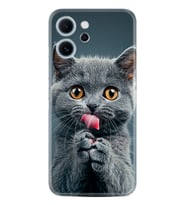 Oppo Reno 14F Kılıf Boutique Baskılı Resimli Komik Kedi Pcode -008