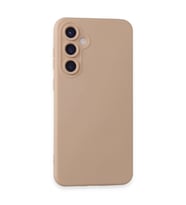 Samsung Galaxy S24 Kılıf Nano İçi Kadife Silikon - Pudra