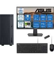 Asus Expertcenter P500MV Intel Core I5-13420H 96GB Ddr5 1tb SSD WIN11PRO 4GB/GT730 100HZ IPS 27" Mon Minitower Masaüstü Bilgisayar WF5136216512B0DW33+Zettausbbellek
