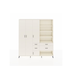 Arges Gardrop 14 Raflı 4 Çekmeceli 4 Kapaklı 220x30x243 Aytaşı-Aytaşı