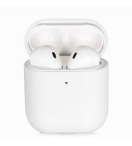 Apple Airpods Kılıf Kadife Ultra Esnek İnce Camera Protected Velvet Case (Beyaz)