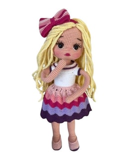 Festival Barby Bebek Amigurumi Organik Oyuncak
