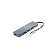 Type-C Hub 4*Usb3.0 + Dc Sv Gri HDX7044 (Standart)