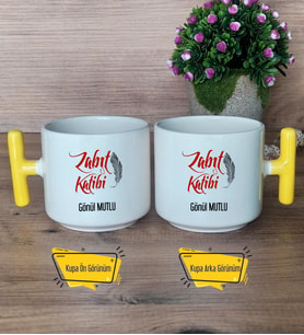Zabıt Katibi Kupa Bardak T Sarı Kulplu Zabıt Katibine Hediye 