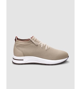 Triko Bej Bağcıklı Kadın Sneaker