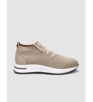 Triko Bej Bağcıklı Kadın Sneaker