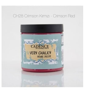 Cadence Very Chalky Home Decor Mobilya Boyası 500 ml. CH-28 CRIMSON KIRMIZI 