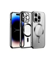 Mey İthalat® iPhone 12 Pro Kılıf Kross Magneticsafe Kapak - Gümüş