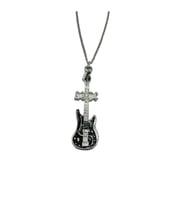 AC/DC Hard Rock Müzik Grubu Logolu Zincir Kolye – Unisex Aksesuar 60 cm (Gümüş)