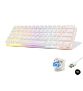 Mekanik Gaming Mini Klavye Blue Switch Rgb - Beyaz G508B