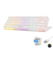 Mekanik Gaming Mini Klavye Blue Switch Rgb - Beyaz G508B
