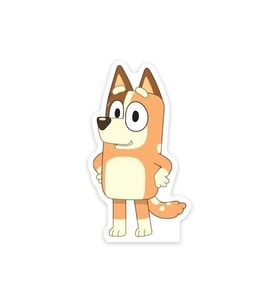 Ayaklı pano Bluey Bingo Ayaklı Pano 35 cm Turuncu Doğum günü ayaklı dekor süs