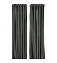 Karartma Perde/2 Kanat, Koyu Yeşil, 135x300 cm, Polyester