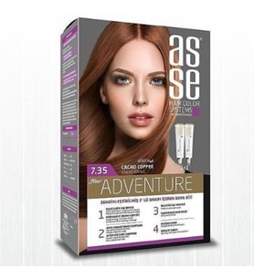 Asse Hair Color System Saç Boyası Kakao Kahve No: 7.35