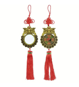 Feng Shui Bagua Ayna Yuvarlak 10 x 40 cm