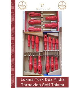 #TornavidaSeti Profesyonel Dayanıklı Çok Amaçlı Tamir Tadilat Lokma Torx Düz Yıldız Tornavida Seti T
