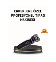 Pratik ve taşınabilir şarjlı saç sakal tıraş makinesi, kuru kullanım için ideal