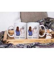 Canım Annem Anne & Kız Tasarımlı İkili Kupa Seti