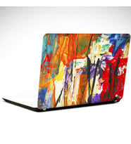 Mor Turuncu Soyut Laptop Sticker 15.4 inch (37X26CM)