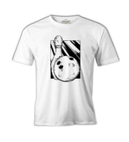A Bowling Pin and Ball Beyaz Erkek Tshirt