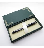 Signator® S222 Parlak Piton Kabartmalı Roller Kalem Seti  İsme Özel Kalem  Hediyelik Kalem (Karışık)