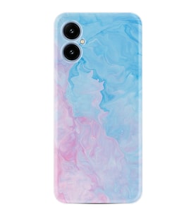 X5 Kılıf Resimli Desenli Baskılı Silikon Pink Blue Abstract 1385