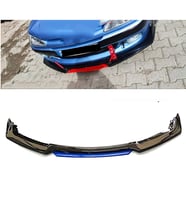 Peugeot 306 Mavi Renkli Şeritli Dilli Ön Lip 4 Prç Parlak Siyah ABS