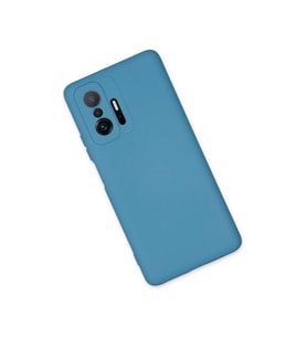 Xiaomi Mi 11t Pro Kılıf Nano İçi Kadife Silikon - Mavi