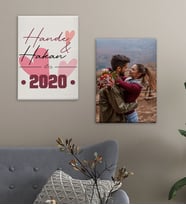 BK Gift Kişiye Özel Sevgili Temalı 2’li 30x50cm Kanvas Tablo,Duvar Dekoru,Sevgiliye Hediye,Ev Dekorasyonu,Sevgililer Günü Hediyesi-3