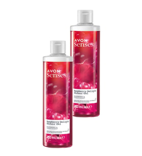 Avon Raspberry Delight Frambuaz ve Frenk Üzümü Kokulu Duş Jeli 250 Ml. İkili Set