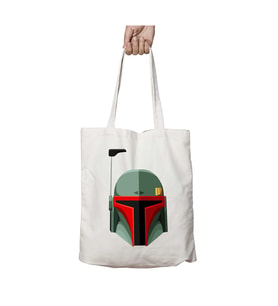 Star Wars Boba Fett Bounty Hunter iki Tarafı Kalıcı Baskılı Yıkanabilir Çanta