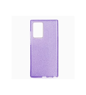 Samsung Galaxy Note 20 Ultra Uyumlu Kılıf Zore Shining Silikon (Mor)
