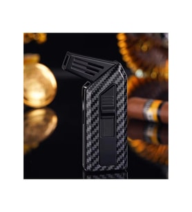 Flabox Aletli Pipo Çakmağı Desenli Siyah (DENIM)