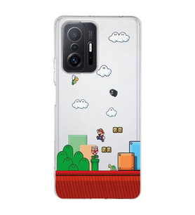 Xiaomi Mi 11T - 11T Pro Uyumlu Süper Mario Tasarımlı Şeffaf Telefon Kılıfı