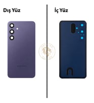 Samsung S24 Plus Mor Arka Pil Kapağı Batarya Kapağı Lazer Kesim Back Cover