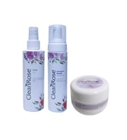 Clean Rose Gül Özlü Sıkılaştırıcı Tonik + Yüz Temizleme Köpüğü + Dudak Balm  - Cilt Temizleme Ve Bakım Seti