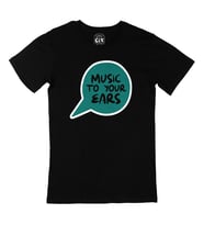 Music To Your Ears Siyah Tişört